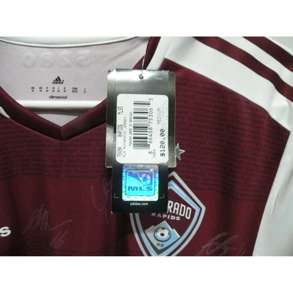 adidas Colorado Rapids Mls Soccer Jersey Mens M Autographed Signed 5280 NWT